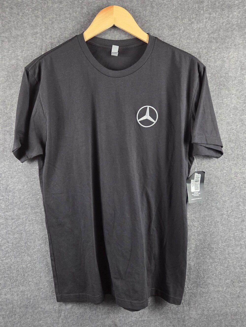 Mercedes Benz T Shirt Mens Large Black Short Sleeve Logo Genuine Merch